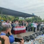 Polres Klaten Musnakan. Ribuan Botol  Miras & Ratusan Knalpot Brong