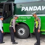 Satlantas Polresta Klaten & Dishub Klaten Periksa Kelayakan Bus